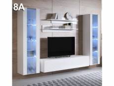 Combinaison de meubles luke 8a blanc (2,6m) MSSD0138-A