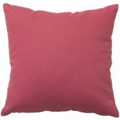 Coussin déhoussable 60 x 60 cm lola 100% coton coloris rose blush