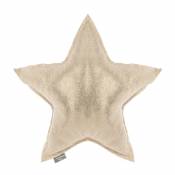 Coussin doré en forme d'étoile - Or - 46 x 46 cm