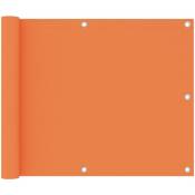 Cran de balcon Orange 75x600 cm Tissu Oxford - Orange