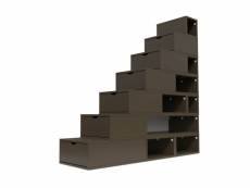Escalier cube de rangement hauteur 175 cm wengé ESC175-W