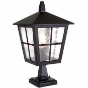 Etc-shop - Eclairage exterieur lampadaire h 38 cm noir lampe de jardin aluminium pied lanterne 1 flamme