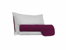 Homemania ensemble de draps double - violet, gris - 180 x 300 cm