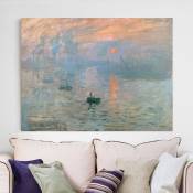 Impression sur toile - Claude Monet - Impression (Lever du Soleil) - Large 3:4 Dimension: 60cm x 80cm