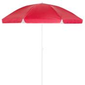 Kingsleeve - Parasol inclinable Parasol de jardin avec protection UV50+ Parasol de plage réglable 180 ou 200 cm rot - 180cm (de)