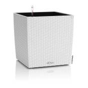 Lechuza - Pot de fleur Cube Cottage 50 - kit complet, blanc - Plastique - 14 l - 49 x 49 x 49,5 cm