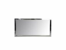 Miroir rectangulaire acier taille s - hash - l 130 x l 4 x h 70 cm - neuf