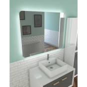 Miroir salle de bain led auto-éclairant atmosphere 100x80x3.5cm