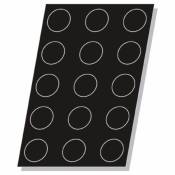Moule flexipan 12 tartes en silicone noir D 10,5 cm