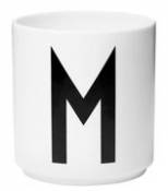 Mug A-Z / Porcelaine - Lettre M - Design Letters blanc en céramique