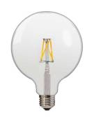 Optonica 1860 ampoule LED filament globe E27 6,5W G125 blanc chaud 2700K - Transparent