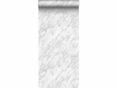 Papier peint marbre blanc et gris - 139195 - 0,53 x