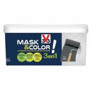 Peinture de rénovation multi-supports V33 Mask & color charbon mat 2 5L