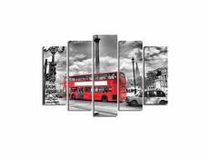Pentaptyque atos motif bus londonien rouge