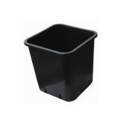 Pot carré noir 31x31x31.6cm - 18L en plastique