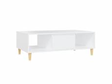 Table basse blanc 103,5x60x35 cm