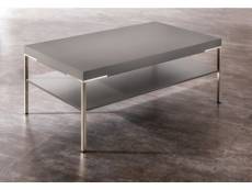Table basse design anzio taupe laqué mat 75cm 20100891656
