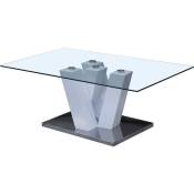 Table basse -Gaya- - 110 x 60 x 40 cm - Blanc Laqué