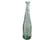 Vase en verre recyclé "long" 80cm kaki