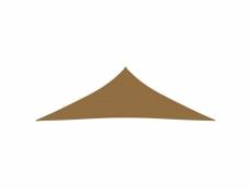 Vidaxl voile d'ombrage 160 g/m² taupe 5x5x6 m pehd