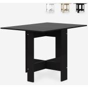 Ahd Amazing Home Design - Table plateau pliable double battant peu encombrant Galvani Couleur: Noir