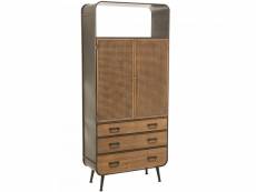 Armoire moderne effet cannage cherie 19487