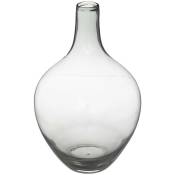 Atmosphera - Vase verre gris H38cm créateur d'intérieur