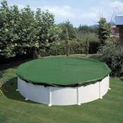 Bâche Hivernage Protection Piscine Hors-Sol Ronde 450 - 460 cm , dimension couverture diamètre 550cm - green