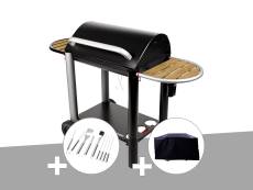 Barbecue charbon Vulcano 3000 Somagic + Malette 8 accessoires