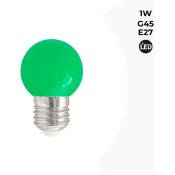 Barcelona Led - Ampoule led E27 1W G45 Couleurs - Vert