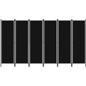 Cloison de s�paration 6 panneaux Noir 300x180 cm
