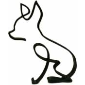Dog Minimaliste Art Sculpture Art Géométrique Chien