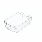 KC BLUE KitchenCraft Bac de Rangement en Plastique, 31.5 x 21 x 9 cm, Transparent
