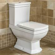 Kerra - Toilette wc à poser rétro derby en céramique