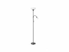 Lampadaire up 2 1 ampoule nickel