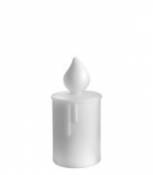 Lampe de table Fiammetta / H 22 cm - Slide blanc en