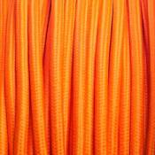 Ledbox - Câble textile rond 2x0,75mm, 1m, orange