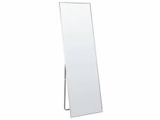 Miroir sur pied argenté 50 x 156 cm beauvais 360125