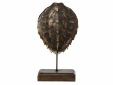 Paris prix - statuette déco "carapace de tortue" 35cm