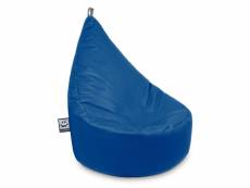 Pouf fauteuil similicuir indoor bleu happers xl 3806104