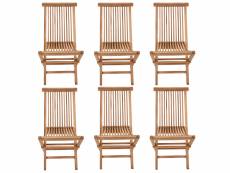 Salento - lot de 6 chaises en teck 1001-02