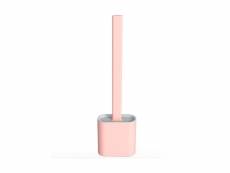 Shop-story - toilet brush pink : brosse wc ultra hygiénique en silicone flexible - rose Toilet Brush Pink