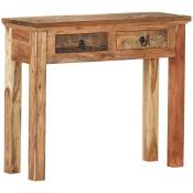 Table console 90,5x30x75 cm Bois d'acacia et de récupération Vidaxl Brun