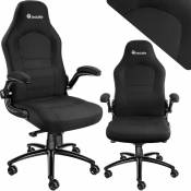 Tectake - Chaise de bureau ergonomique Forme ergonomique Réglable en hauteur en continu - noir