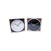 Trade Shop Traesio - Horloge Murale Analogique Ronde Cuisine Chambre Ameublement 25 Cm 206707