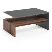 Vicco - Table basse "Amato" Style ancien/Anthracite