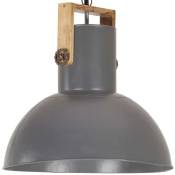 Vidaxl - Lampe suspendue industrielle 25 w Gris Rond