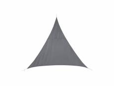 Voile d'ombrage triangulaire curacao - 4 x 4 x 4 m - gris