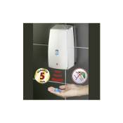 Wenko - Distributeur de savon automatique mural, sans contact, Treviso, Capacité 650ml, Plastique, 11x22,5x10,5 cm, Chromé - Chromé