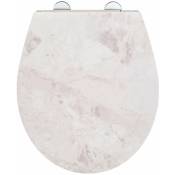 Wenko - Siège de toilette marble, Duroplast